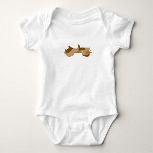 military camouflage retro convertible car baby bodysuit