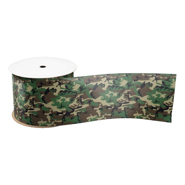 Military Camouflage Satin Ribbon (Spool)