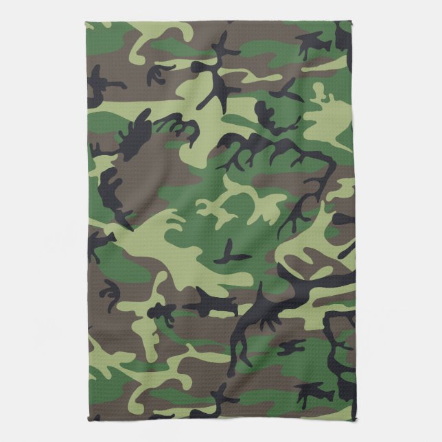 Military Camouflage Tea Towel (Vertical)
