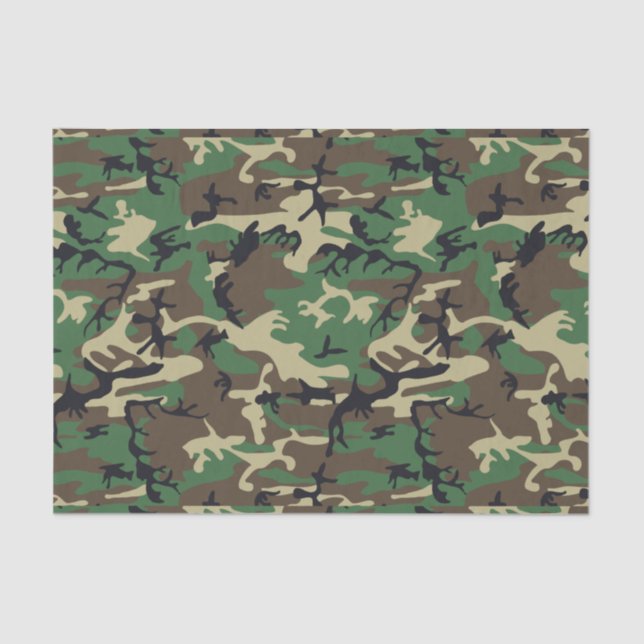 Military Camouflage Tissue Paper (Front)