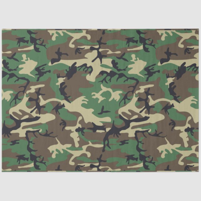 Military Camouflage Tissue Paper (Front)
