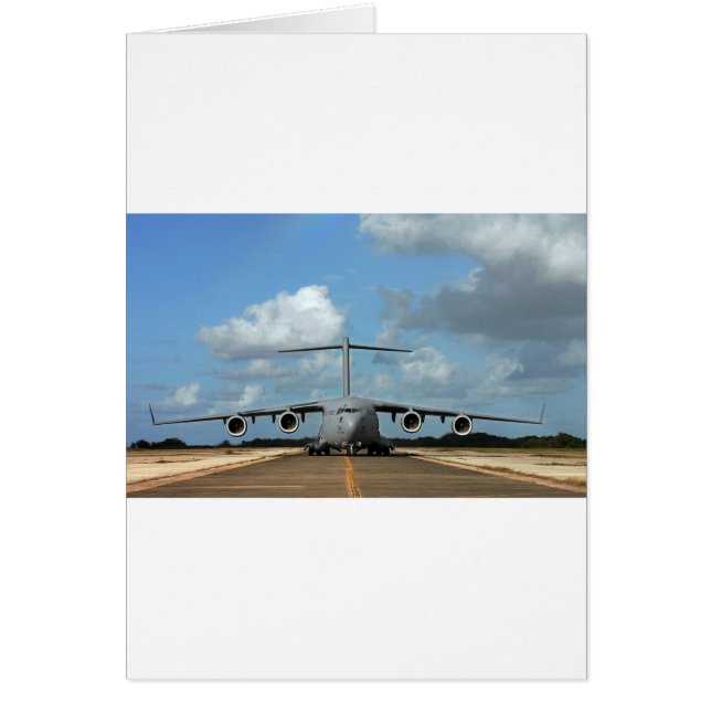 Military cargo plane landing (Front)