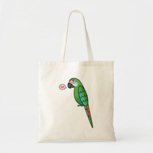 Military Cartoon Macaw Parrot Bird Love Tote Bag