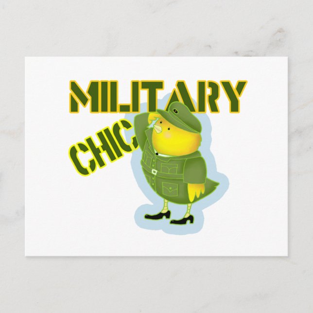 Military Chic Postcard (Front)