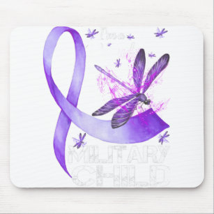 Military Child Month Boys T-shirt Purple Up Mouse Mat