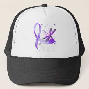 Military Child Month Boys T-shirt Purple Up Trucker Hat