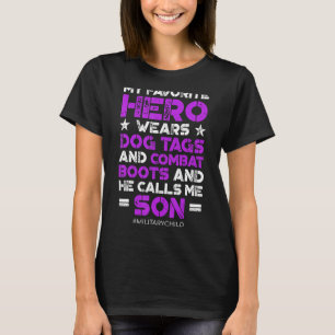 Military Child Month Purple Up Hero T-Shirt