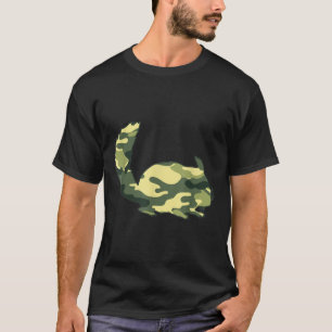 Military Chinchilla Camo Men Print Us Rodent Veter T-Shirt
