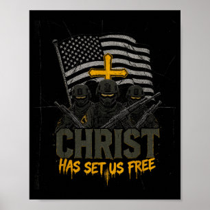 Military Christian Design Soldier Army Prayer Fait Poster