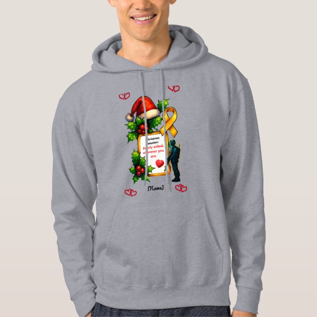 Military Christmas Family Matching – "Christ Hoodie (Front)