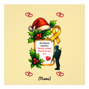 Military Christmas Family Matching – Christ Photo Print