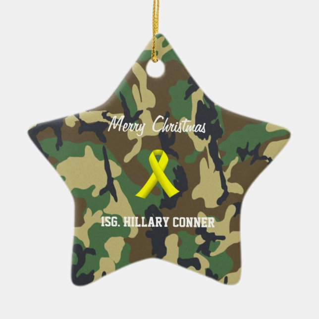 Military Christmas Ornament (Front)