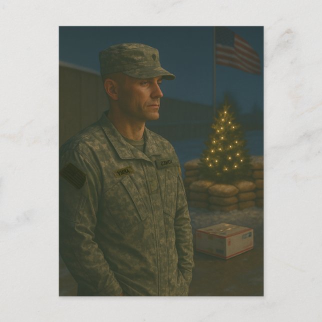 Military Christmas Postcard | You Are Remembered (Front)