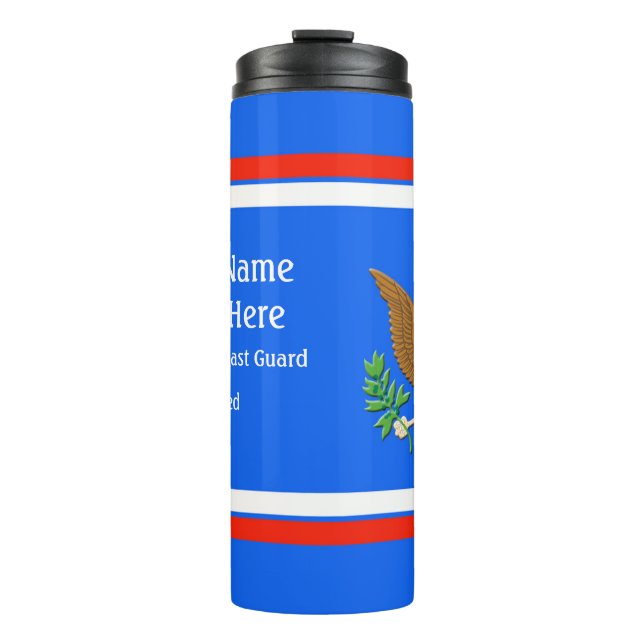 Military Coast Guard Defence emblem Personalise Th Thermal Tumbler (Front)