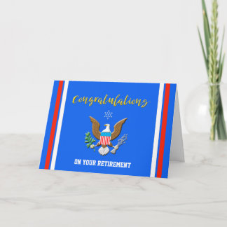 Military Coast Guard Retirement Defence emblem Card