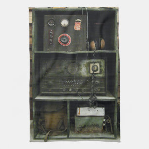 Military Comms Vintage Radio Equipment Tea Towel