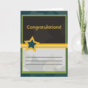 Military congratulations card (Add your text)