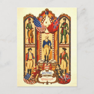 Military Costume of the Revolution Postcard