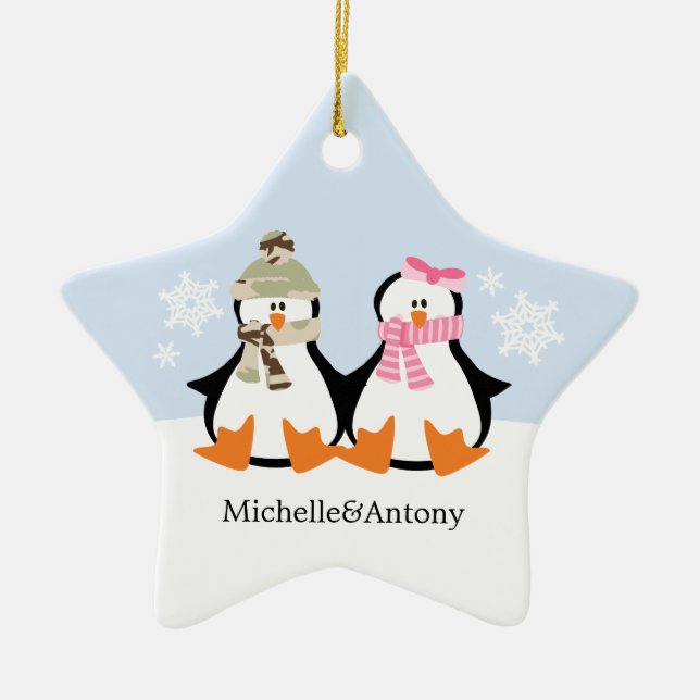Military Couple Christmas Ornaments (Front)