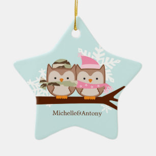 Military Couple Christmas Ornaments