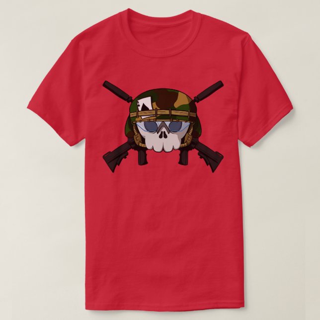 Military crew Jolly pirate  no caption T-Shirt (Design Front)
