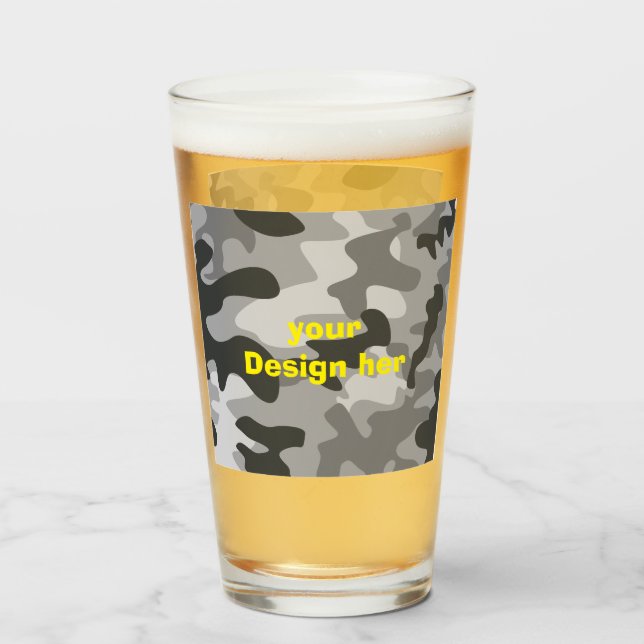 military cut Glass Cup  personalised gifts (Back Filled)