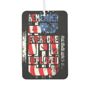 Military Deployment Car Air Freshener