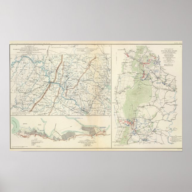 Military depts of Wash, Penn, Annapolis, NE Va Poster (Front)