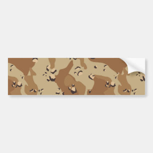 Military Desert Camouflage Background Bumper Sticker