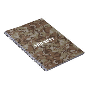 Military Desert Camouflage Pattern Notebook