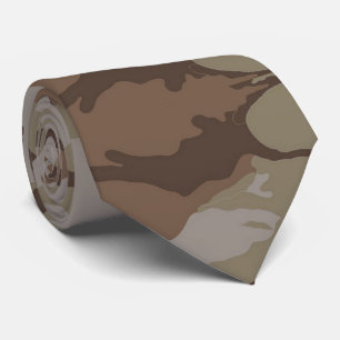 Military Desert Camouflage Pattern Tie