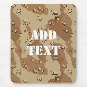 Military Desert 'Chocolate Chip' Camouflage Mouse Mat