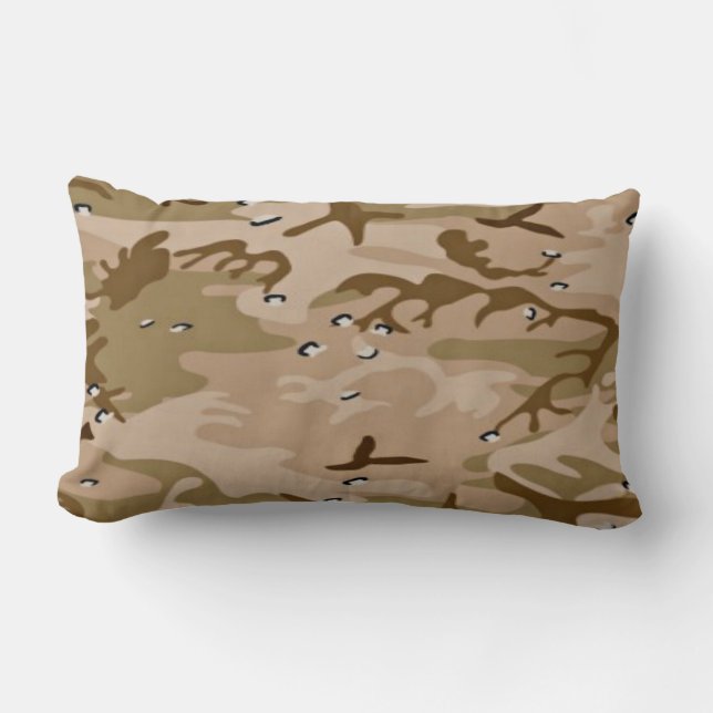 Military Desert Sand Camo Pillow (Front)