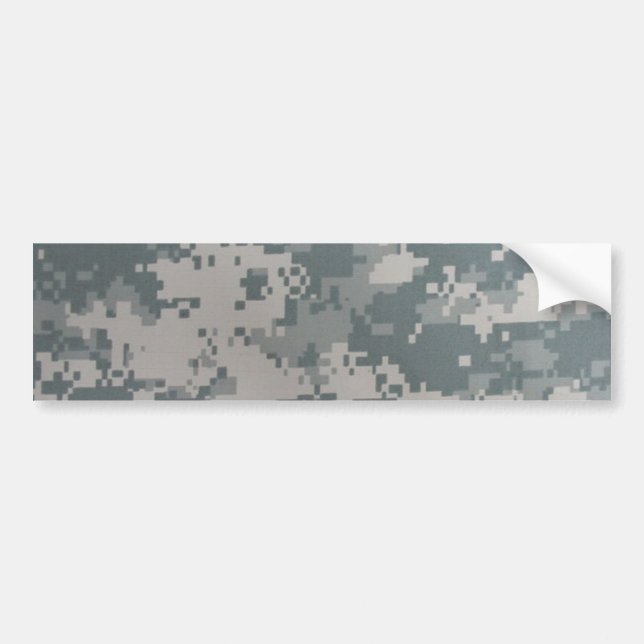 Military Digital Camo Bumper Sticker (Front)