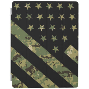 Military Digital Camouflage US Flag iPad Cover
