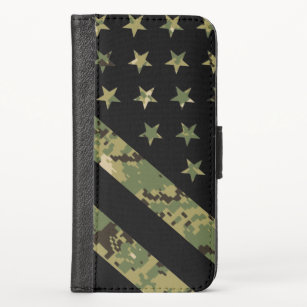 Military Digital Camouflage US Flag Case
