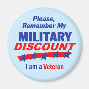 MILITARY DISCOUNT Magnet