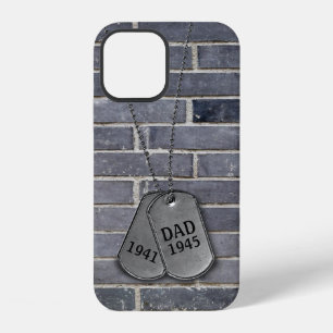 Military Dog Tags on Brick Case-Mate iPhone Case