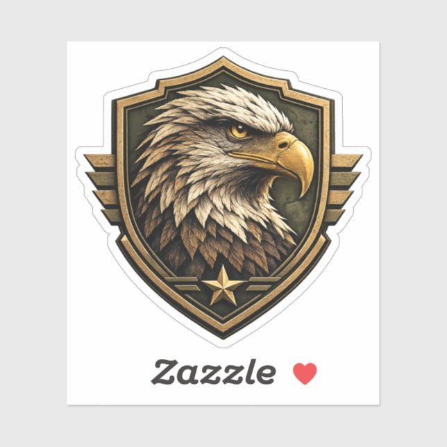 Military Eagle Crest Emblem (Sheet)