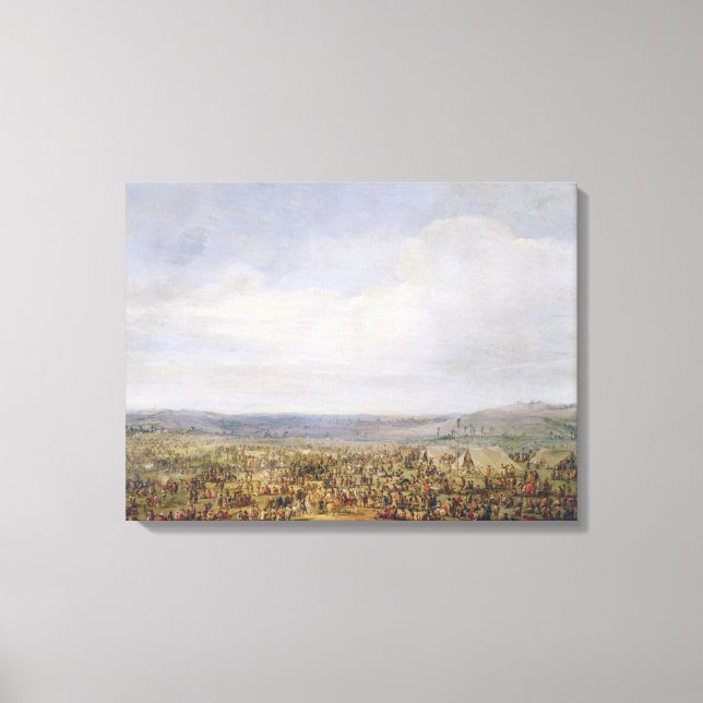 Military Encampment Canvas Print (Front)