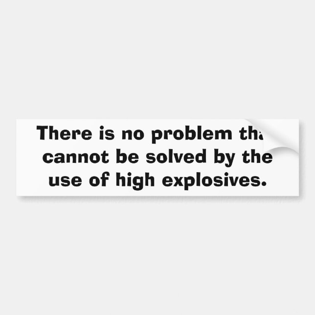 MILITARY - Explosives Bumper Sticker (Front)