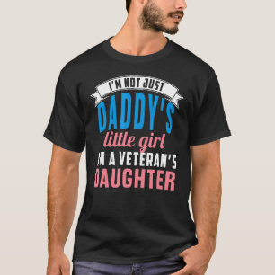 Military Family Veteran Girl Kids I'm A Veteran's T-Shirt