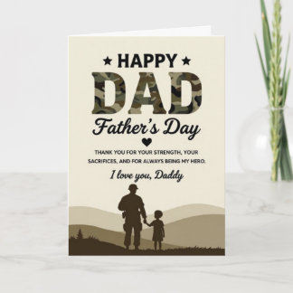 Military Father's Day Card