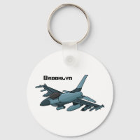 Military fighter jet plane cartoon