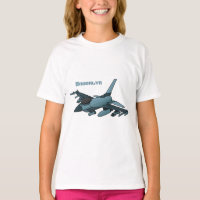 Military fighter jet plane cartoon