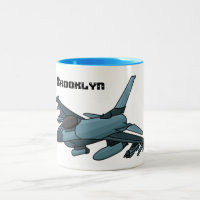 Military fighter jet plane cartoon