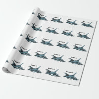 Military fighter jet plane cartoon