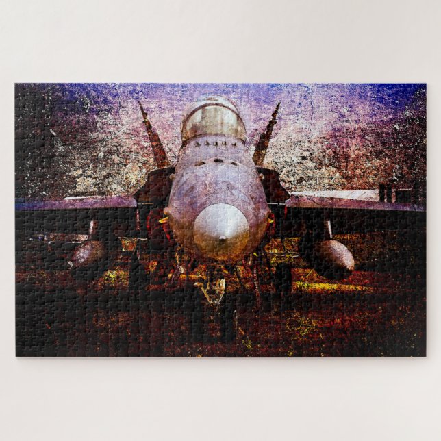 Military Fighter Plane Jigsaw Puzzle (Horizontal)