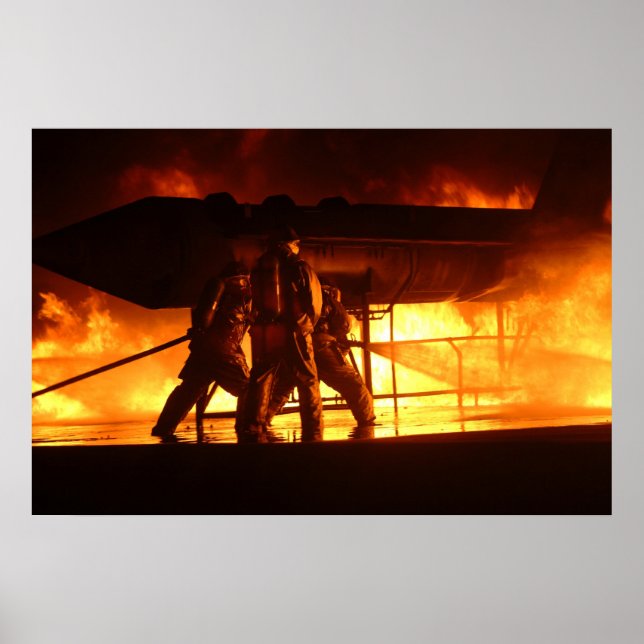 Military Firefighters Poster (Front)