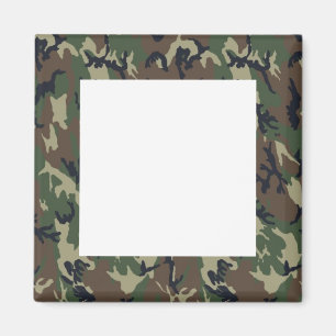 Military Forest Camouflage Background Magnet